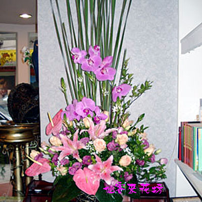 【A-045】祝賀盆花 桌上盆花、盆花設計-大展鴻圖