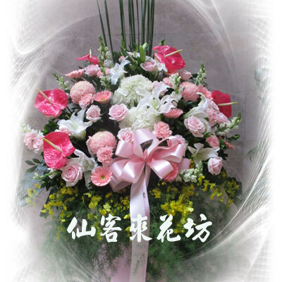 【C-106】演唱會祝賀花籃:演唱會藝術花籃-展覽 發表會演唱會花籃1對