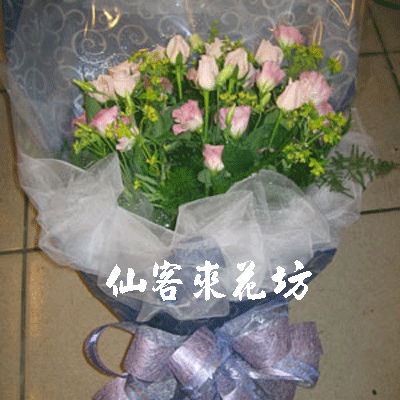 【B-018】傳情花束,浪漫情人花束,祝福生日花束:玫瑰花束-思念
