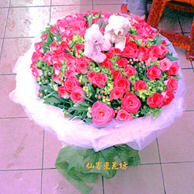 【R-053】花店精選:玫瑰花束.99朵玫瑰花束-永浴愛河
