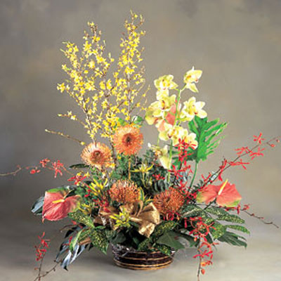 【A-054】祝賀盆花 桌上盆花、盆花設計-年節盆花